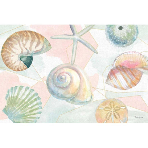 Watercolor Coast IV White Modern Wood Framed Art Print by Grove, Beth