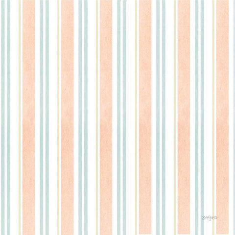 Blooming Delight Pattern IIA White Modern Wood Framed Art Print with Double Matting by Jackson, Jenaya