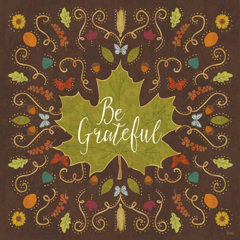 Autumn Otomi VIII Black Modern Wood Framed Art Print by Charron, Veronique