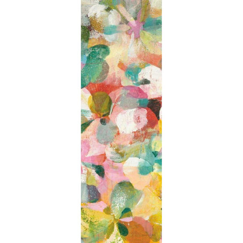 Happy Garden II White Modern Wood Framed Art Print by Nai, Danhui