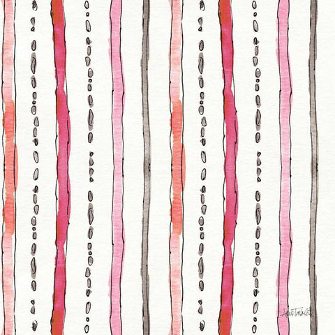 Chic Accents Pattern VI White Modern Wood Framed Art Print with Double Matting by Tavoletti, Anne
