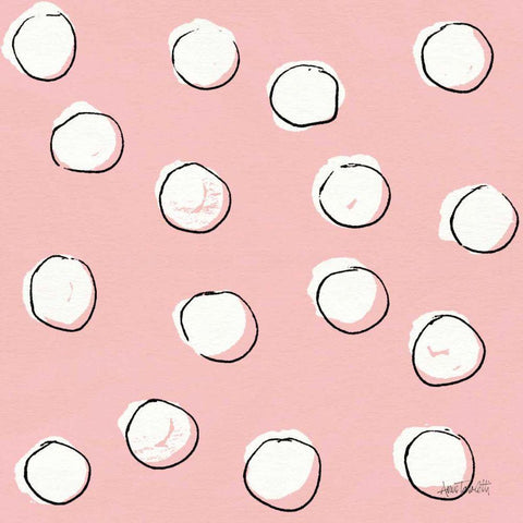 Chic Accents Pattern VIIB White Modern Wood Framed Art Print with Double Matting by Tavoletti, Anne