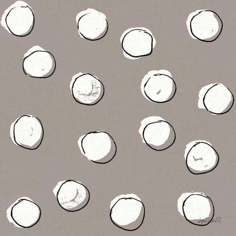 Chic Accents Pattern VIIE Black Modern Wood Framed Art Print with Double Matting by Tavoletti, Anne