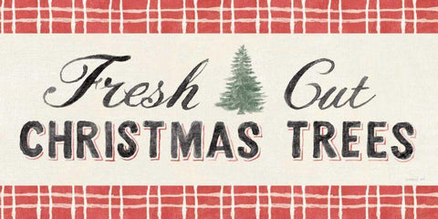 Floursack Holiday V Black Red Border Black Ornate Wood Framed Art Print with Double Matting by Nai, Danhui