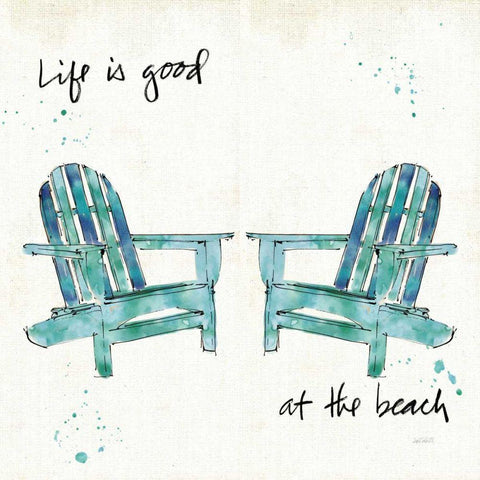 Beach Divas Salt Water Black Modern Wood Framed Art Print by Tavoletti, Anne