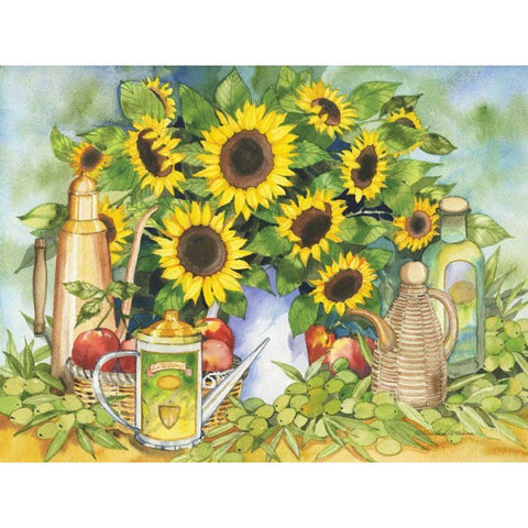 Tuscan Day White Modern Wood Framed Art Print by McKenna, Kathleen Parr