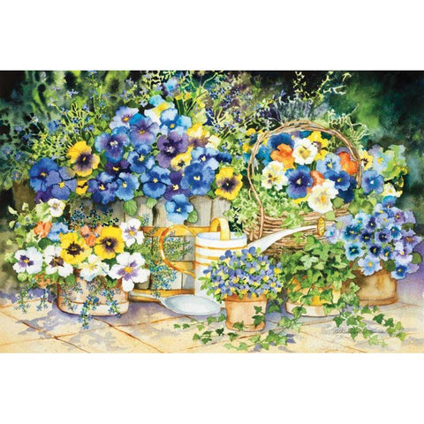 Simply Charming Gold Ornate Wood Framed Art Print with Double Matting by McKenna, Kathleen Parr