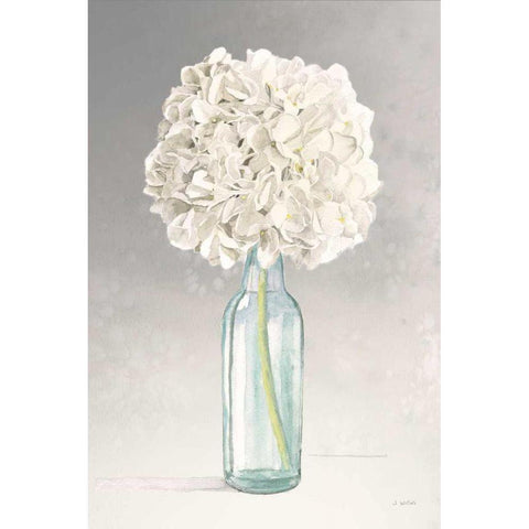 Tranquil Blossoms II White Modern Wood Framed Art Print by Wiens, James