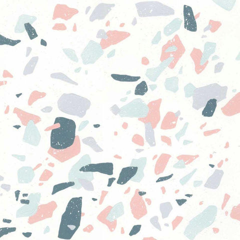 Terrazzo II White Modern Wood Framed Art Print by Hershey, Moira