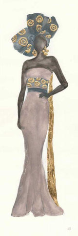 Global Fashion II Black Ornate Wood Framed Art Print with Double Matting by Paschke, Chris