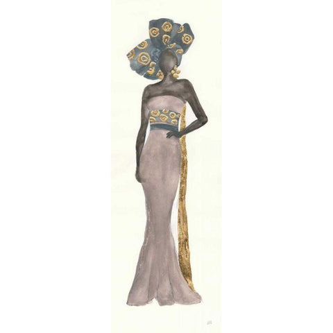 Global Fashion II Black Modern Wood Framed Art Print with Double Matting by Paschke, Chris