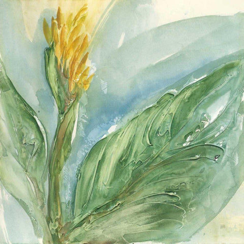 Exotic Flower II Gold Ornate Wood Framed Art Print with Double Matting by Paschke, Chris