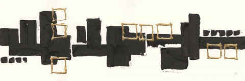 Gilded Boxes II Black Ornate Wood Framed Art Print with Double Matting by Paschke, Chris