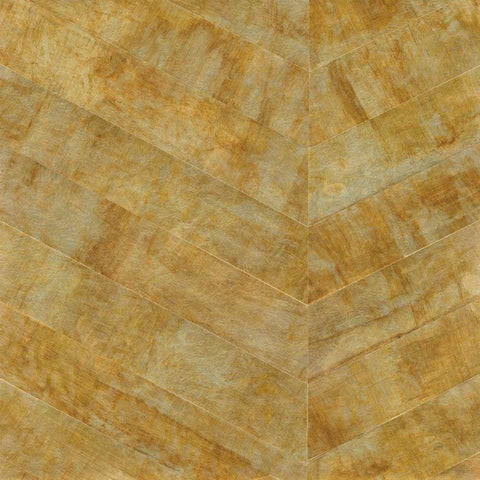 Gilded Herringbone I White Modern Wood Framed Art Print by Paschke, Chris