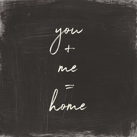 My Home Inspiration I White Modern Wood Framed Art Print with Double Matting by Wild Apple Portfolio
