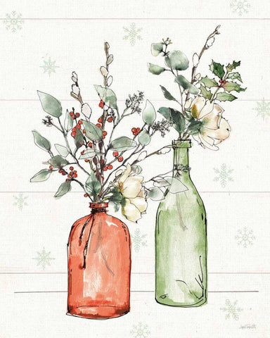 Modern Farmhouse II Christmas Black Ornate Wood Framed Art Print with Double Matting by Tavoletti, Anne
