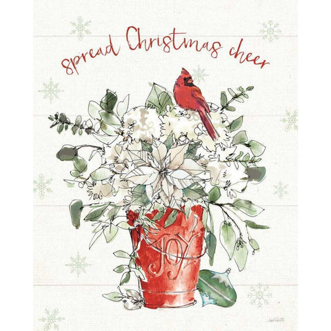 Modern Farmhouse V Christmas White Modern Wood Framed Art Print by Tavoletti, Anne