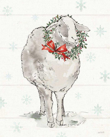 Modern Farmhouse XI Christmas White Modern Wood Framed Art Print with Double Matting by Tavoletti, Anne
