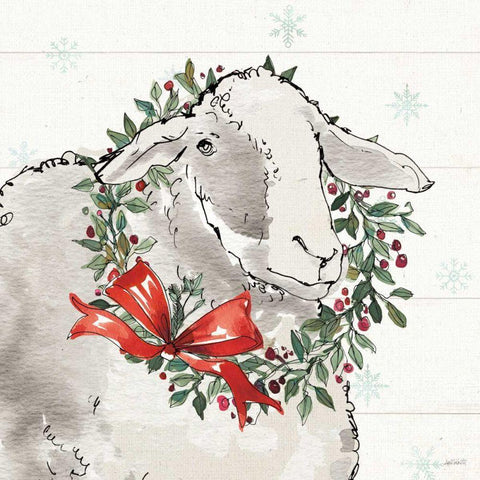 Modern Farmhouse XIII Christmas Black Modern Wood Framed Art Print by Tavoletti, Anne