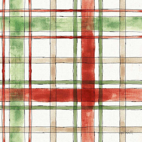 Modern Farmhouse Pattern III Christmas White Modern Wood Framed Art Print by Tavoletti, Anne
