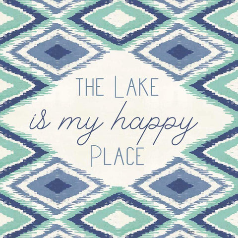 Otomi Lake XII Black Modern Wood Framed Art Print with Double Matting by Charron, Veronique