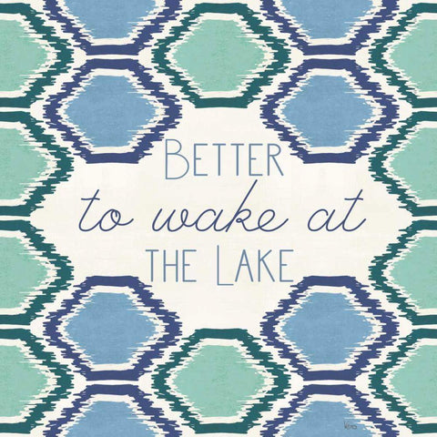 Otomi Lake XVI Black Modern Wood Framed Art Print by Charron, Veronique