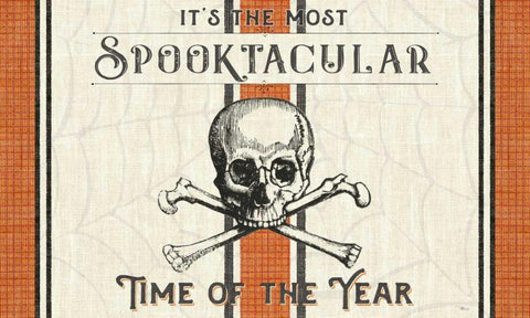 Be Scary I Black Ornate Wood Framed Art Print with Double Matting by Pela Studio