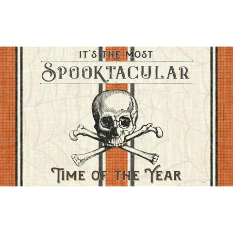 Be Scary I Gold Ornate Wood Framed Art Print with Double Matting by Pela Studio