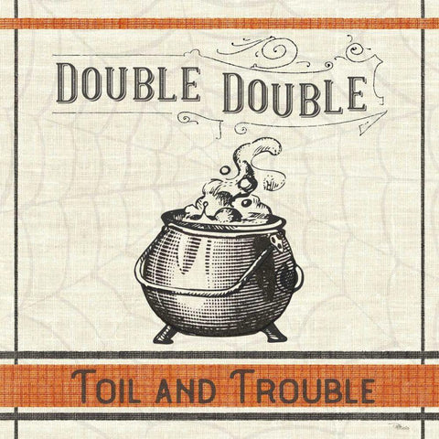 Be Scary V Black Ornate Wood Framed Art Print with Double Matting by Pela Studio