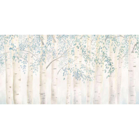 Fresh Forest White Modern Wood Framed Art Print by Wiens, James