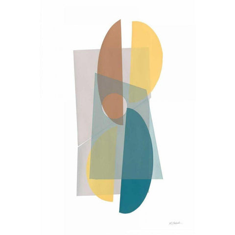 Transparent Black Modern Wood Framed Art Print by Schick, Mike