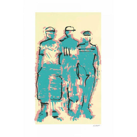 Triumphant Black Modern Wood Framed Art Print by Schick, Mike