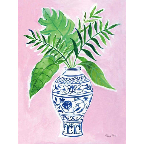 Elegant Chinoiserie I White Modern Wood Framed Art Print by Zaman, Farida