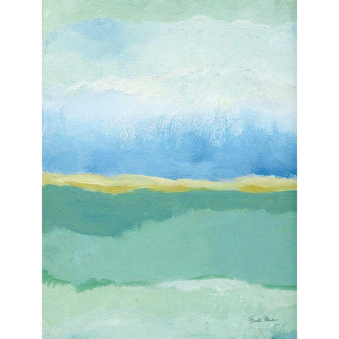 Coastal Bliss I White Modern Wood Framed Art Print by Zaman, Farida