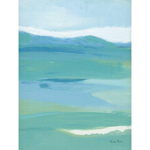 Coastal Bliss II White Modern Wood Framed Art Print by Zaman, Farida