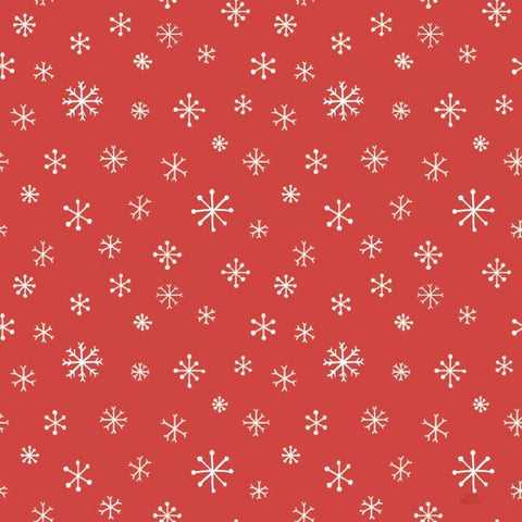 Christmas Village Pattern IXB White Modern Wood Framed Art Print with Double Matting by Marshall, Laura