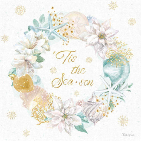 Winter Coast IV Black Modern Wood Framed Art Print by Grove, Beth