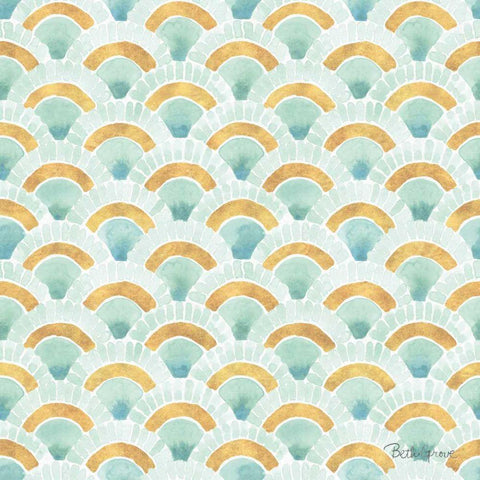 Winter Coast Pattern IIA White Modern Wood Framed Art Print by Grove, Beth
