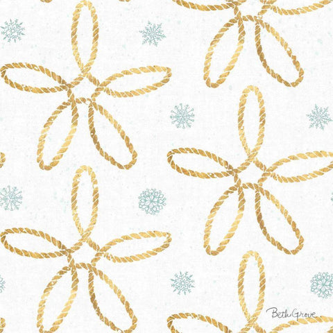 Winter Coast Pattern VIIIB White Modern Wood Framed Art Print by Grove, Beth