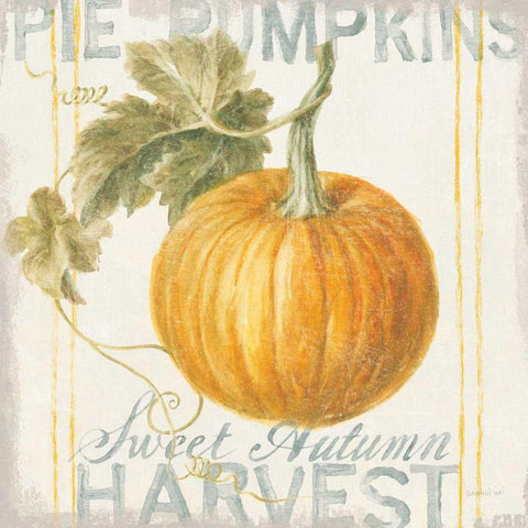 Floursack Autumn VI White Modern Wood Framed Art Print by Nai, Danhui