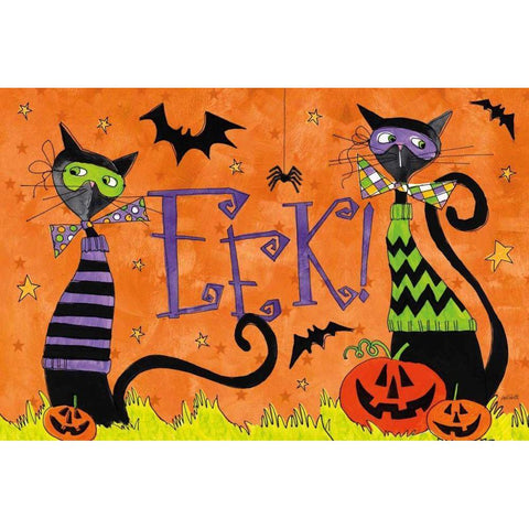 Spooky Fun II Black Modern Wood Framed Art Print with Double Matting by Tavoletti, Anne