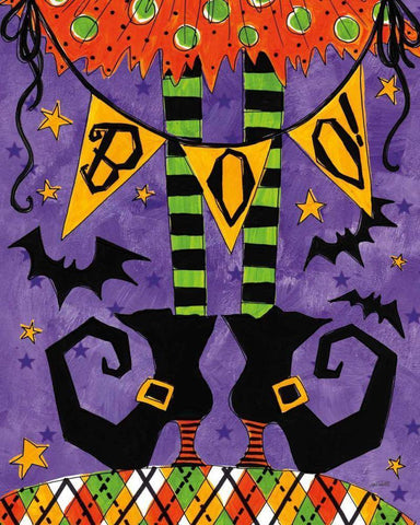 Spooky Fun VII Black Ornate Wood Framed Art Print with Double Matting by Tavoletti, Anne