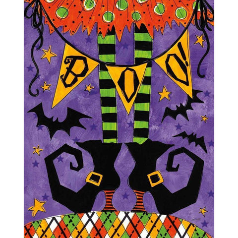 Spooky Fun VII Black Modern Wood Framed Art Print by Tavoletti, Anne