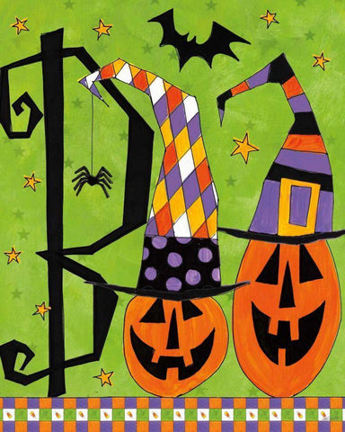 Spooky Fun VIII Black Ornate Wood Framed Art Print with Double Matting by Tavoletti, Anne