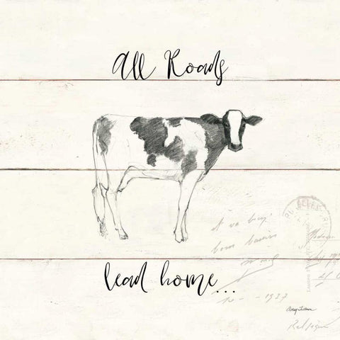 Life at Home III Shiplap Gold Ornate Wood Framed Art Print with Double Matting by Tillmon, Avery