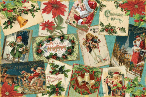 Nostalgic Holiday I White Modern Wood Framed Art Print with Double Matting by Pertiet, Katie