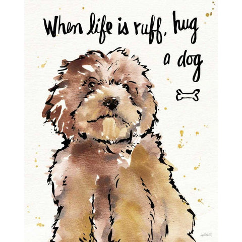 Strike a Paws XIII White Modern Wood Framed Art Print by Tavoletti, Anne