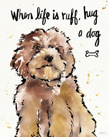 Strike a Paws XIII White Modern Wood Framed Art Print with Double Matting by Tavoletti, Anne