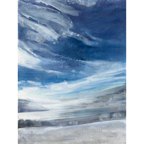 The Lake White Modern Wood Framed Art Print by Hristova, Albena