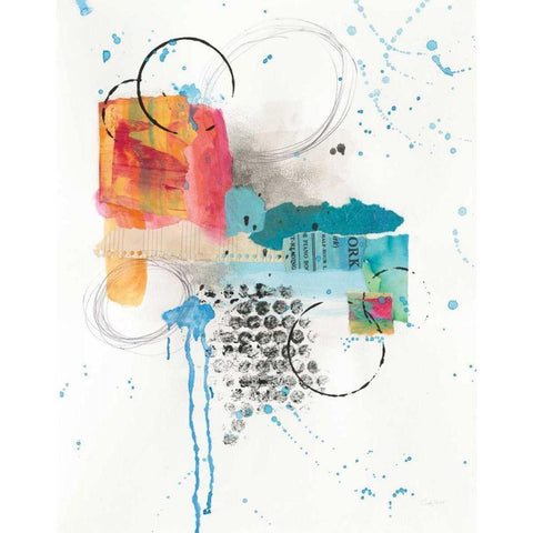 Abstract Skyline I White Modern Wood Framed Art Print by Prahl, Courtney